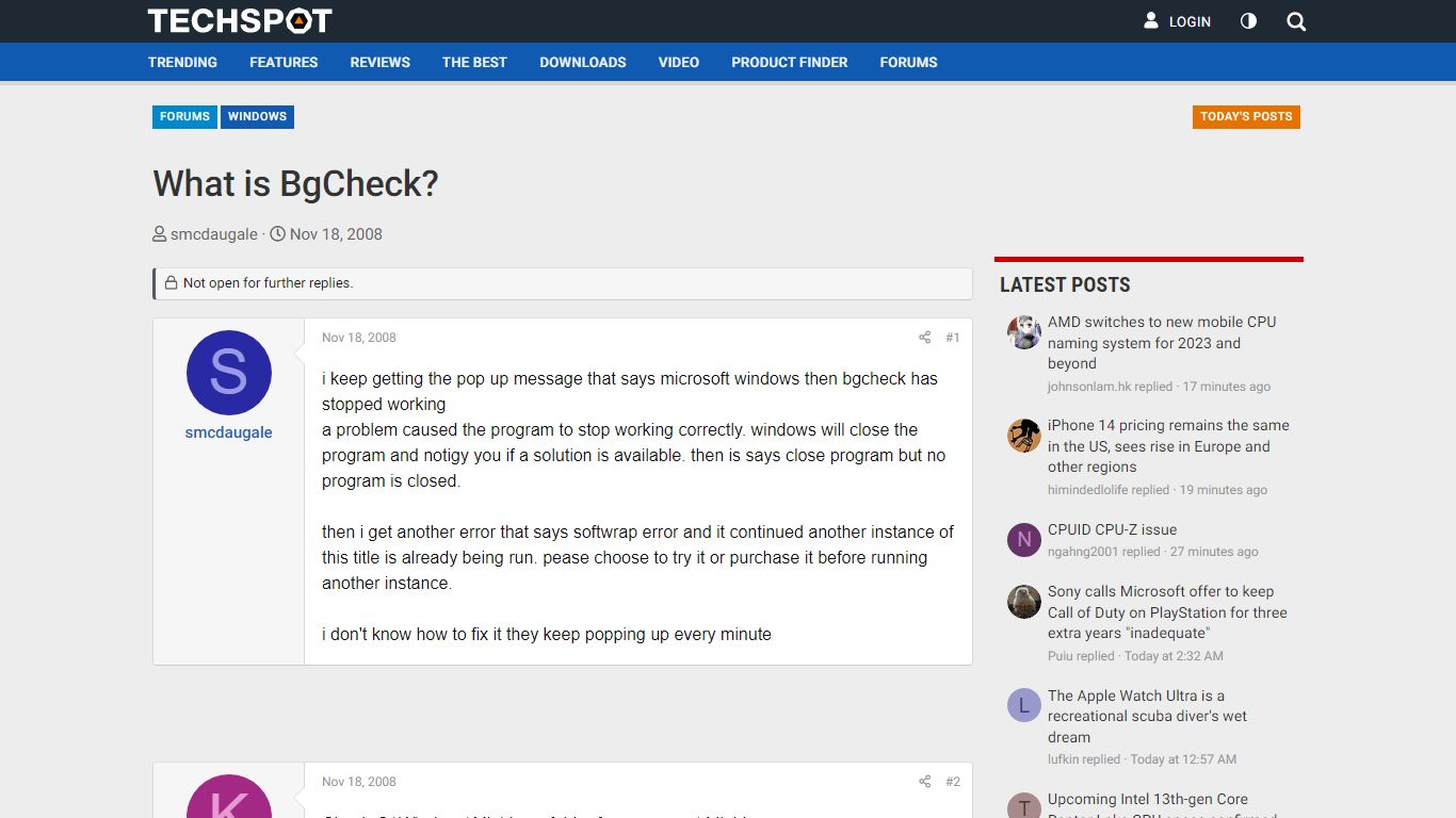 What is BgCheck? | TechSpot Forums